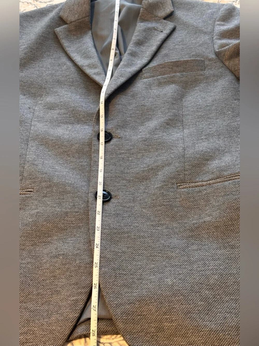 Frank & Oak Laurier Fit Gray Blazer Men’s Size 36 Two-Button Single Breasted